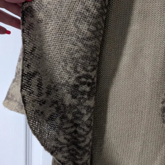 Wooden Ships | Knit Open Cardigan In Python Print - Picture 6 of 8